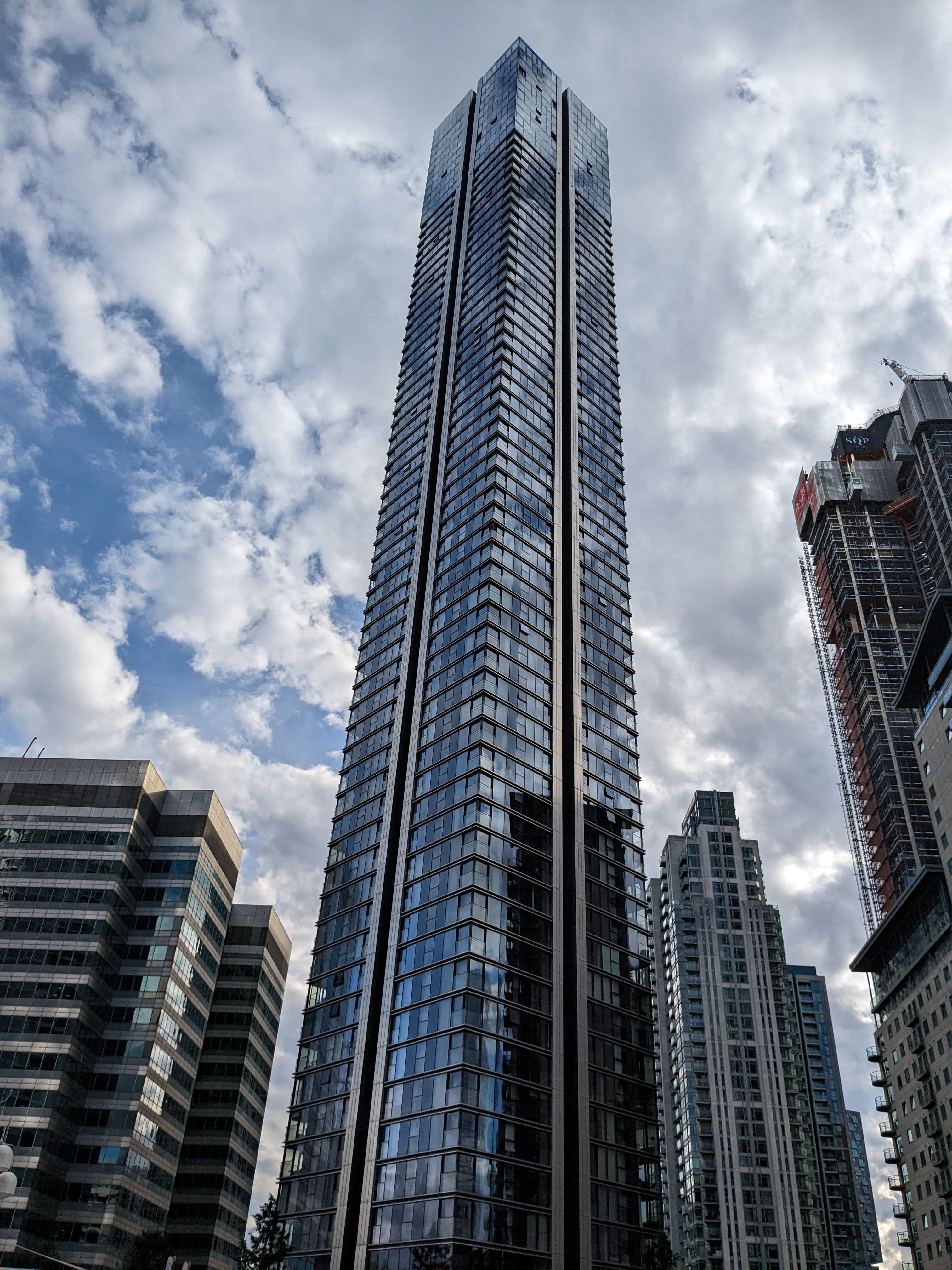 Modern glass building